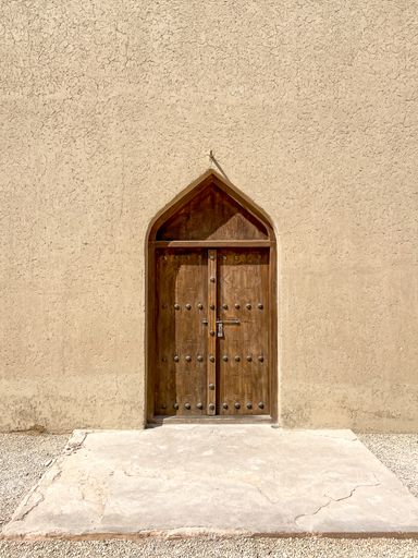 An ancient Arabic Wooden Door in United Arab Emirates