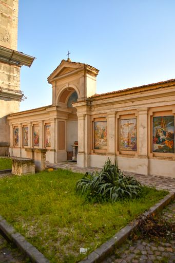 The facade of a church in a small village Fontanarosa in the province of Avellino, Italy.