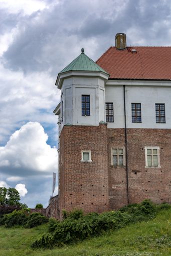 A vertical shot of Sandomierz Castle in Poland