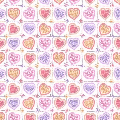 An illustration of heart pattern wallpaper