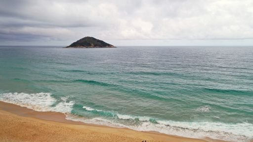 Aerial Ocean View from Praia do Grumari, shot with a DJI Mavic 2 P