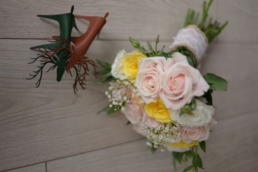 A beautiful shot of a bouquet of roses