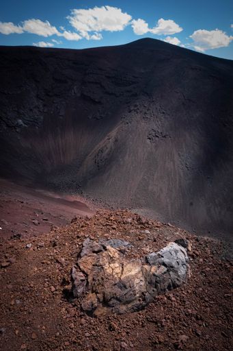 A picture of a mountain after a volcanic eruption .Mendoza Argentina
