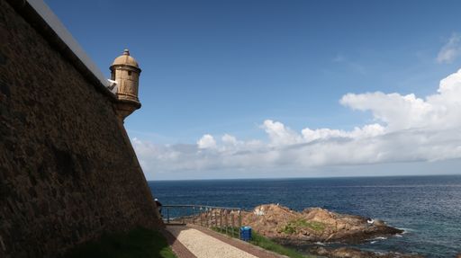The Castelo do Queijo along the coast of the civil parish of Nevogilde in Porto, Portugal