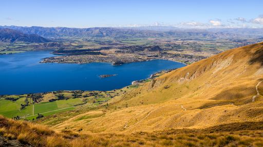 A beautiful shot of Roy's Peak mountain in New Zealand, standing between Wanaka and Glendhu Bay
