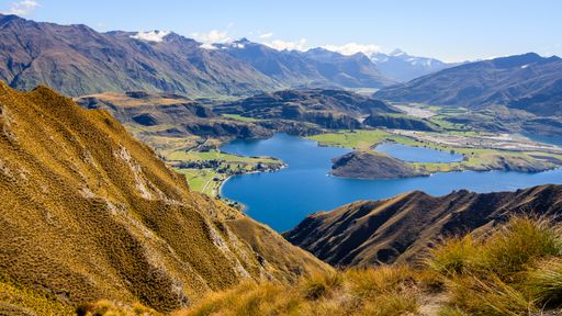 A beautiful shot of Roy's Peak mountain in New Zealand, standing between Wanaka and Glendhu Bay