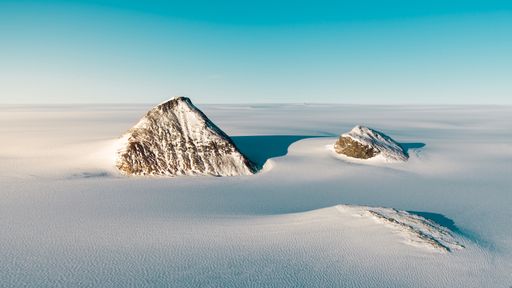 The top of the Glacier in the southern part of Greenland