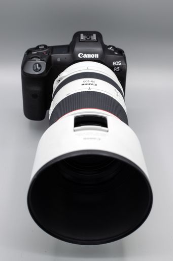 Canon EOS R5 Camera with 70 to 200mm telephoto lens