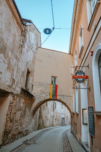 A beautiful scenery of the historic city of Vilnius, Lithuania