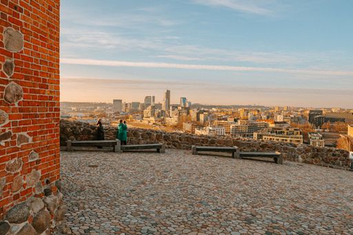 A beautiful scenery of the historic city of Vilnius, Lithuania