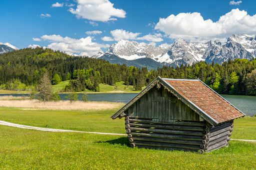 A mesmerizing shot of a mountainous landscape in Bavaria in Germany