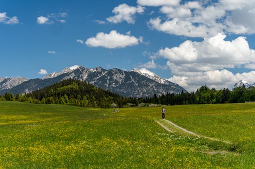 A mesmerizing shot of a mountainous landscape in Bavaria in Germany