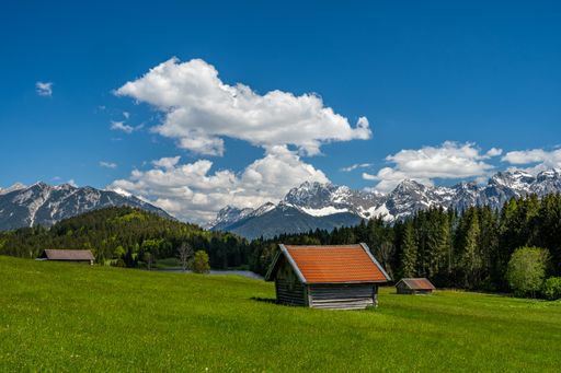 A mesmerizing shot of a mountainous landscape in Bavaria in Germany