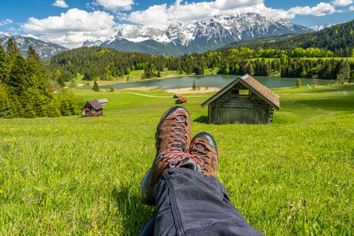 A mesmerizing shot of a mountainous landscape in Bavaria in Germany
