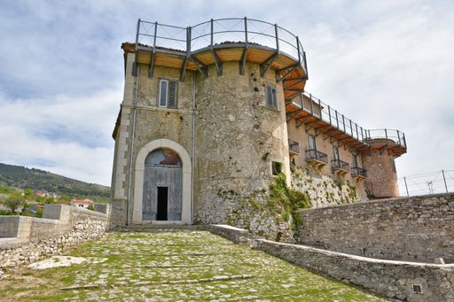 A beautiful shot of medieval castle of Macchiagodena, a village in the Molise region of Italy.