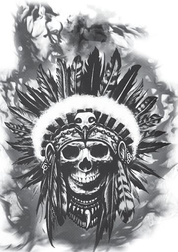 a illustration of skull for shirt print