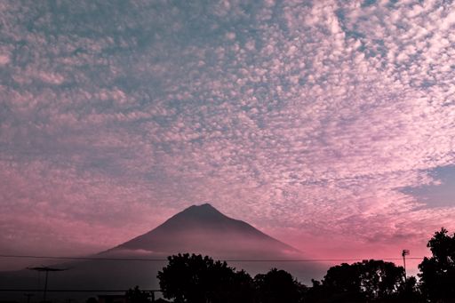 The Volcan de Agua in Antigua Guatemala, Central America