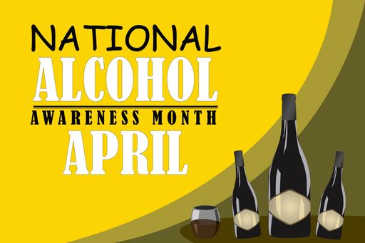 Banner Or Poster Vector Design For National Alcohol Awareness Month April