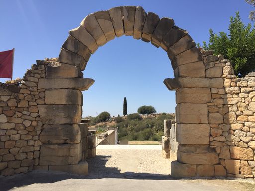 Archaeological site in meknes in Morocco of the old city of volubilis