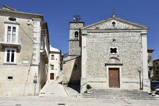 a beautiful shot of A street in Santa Croce del Sannio, a village in the Campania region of Italy.