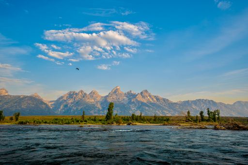 A beautiful view of the Grand Teton National Park