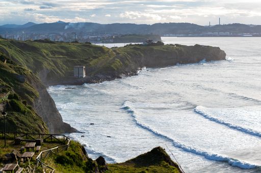 An amazing shot of a coastline with small cliffs under the sunlight