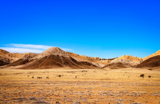 A picture of rocky mountains in Namibia, Africa