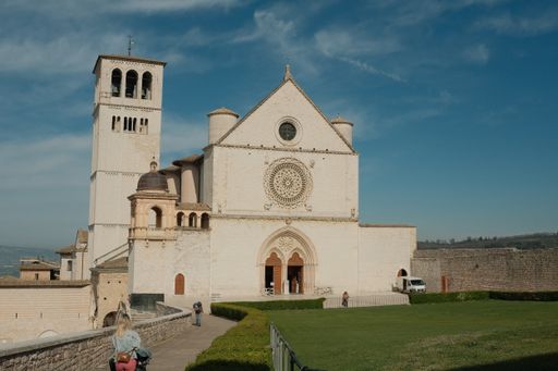 The famous Basilica of St. Francis on a sunny morning