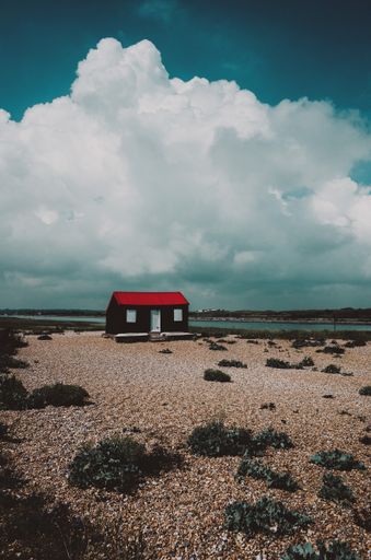 A vertical shot of a cloudy day in Kent, UK