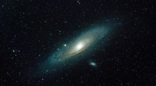 Andromeda galaxy the neighbour of our milky way taken from earth
