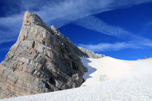 A beautiful shot of the Hoher Dachstein  mountain in the Northern Limestone Alps, Austria
