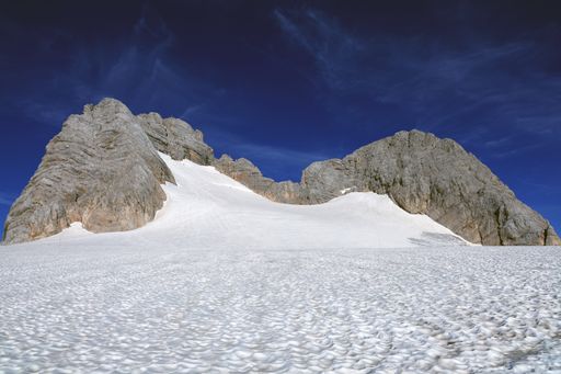 A beautiful shot of the Hoher Dachstein  mountain in the Northern Limestone Alps, Austria