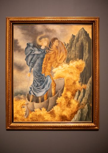 The Flight by Remedios Varo in the Tate Modern Surrealism Beyond Borders exhibition, London, United Kingdom