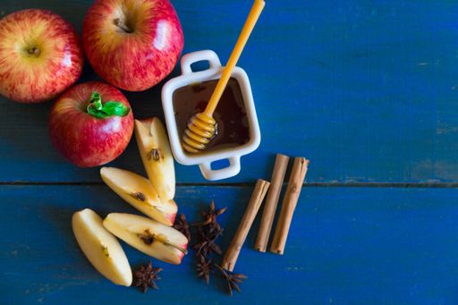 apples and honey symbol of Rosh Hashanah, jewish new year