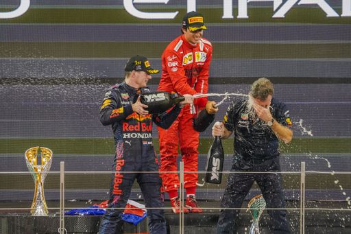 The famous Max Verstappen winning Formula 1 Grand Prix, Abu Dhabi Final 2021, UAE