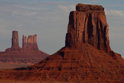 A beautiful shot of sandstone rock formations at the Oljato-Monument Valley in Utah, USA