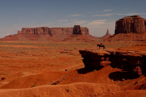 A beautiful shot of sandstone rock formations at the Oljato-Monument Valley in Utah, USA