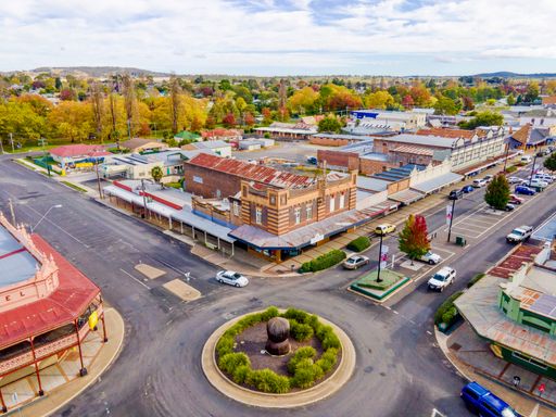 An aerial view at Glen Innes, New South Wales, 2371, Australia, Country Town, Celtic Country