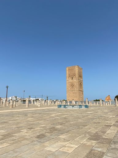 Old Hassan tower mosque architecture