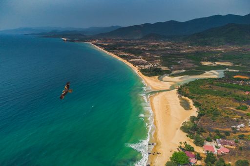 Beautiful bureh beach from above