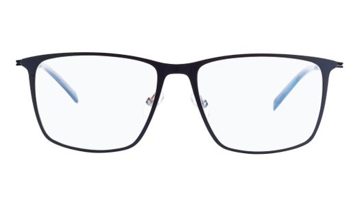 A beautiful shot of optic eyeglasses on a white background