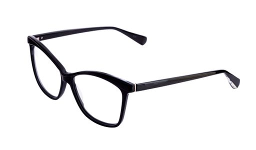 a close up shot of optic glasses on white background