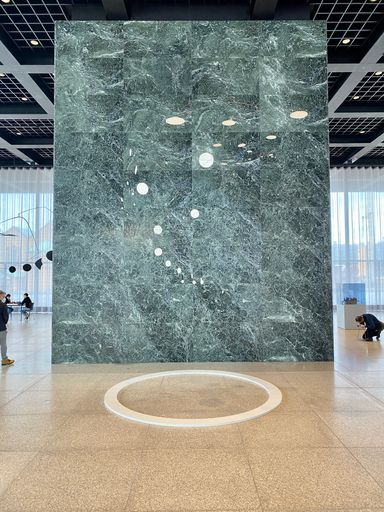 A  beautiful view of a marble art in the national gallery, Germany