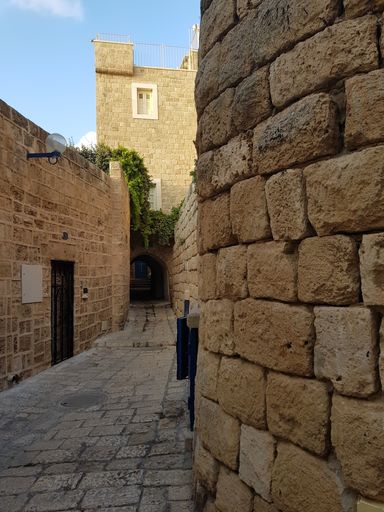 A narrow stone street of ancient Jerusalem