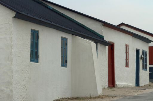 The Danish fishing houses at the north sea coast