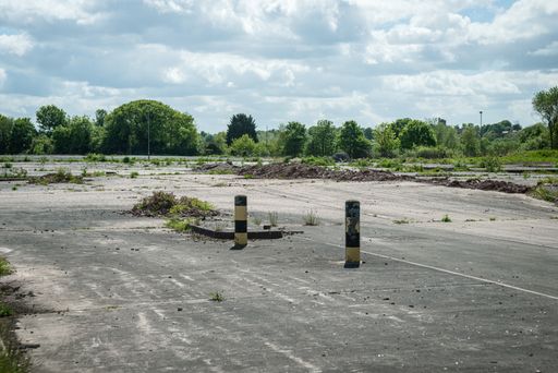 Brownfield land awaiting regeneration and developmen.