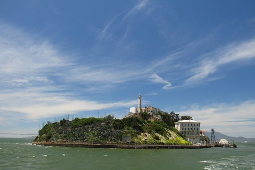 The Alcatraz Island in San Francisco Bay, California, United States
