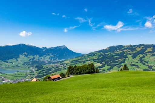 Panoramic view of the valley - Sattel, Switzerland