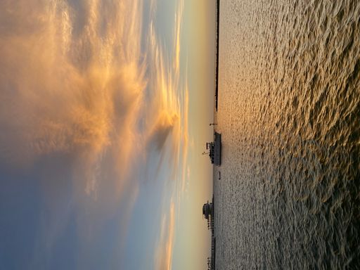 A vertical beautiful scenery of a sea