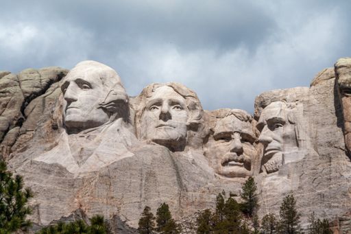 Mount Rushmore National Memorial is a massive sculpture of four American presidents carved on the mountain
